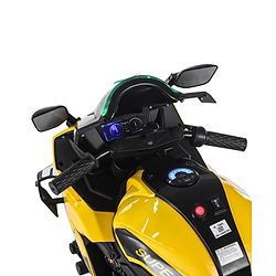 Babyhug CBR Rechargeable EV Battery Operated Ride On Bike with Music & LED Lights - Yellow