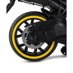 Babyhug CBR Rechargeable EV Battery Operated Ride On Bike with Music & LED Lights - Yellow