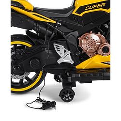 Babyhug CBR Rechargeable EV Battery Operated Ride On Bike with Music & LED Lights - Yellow