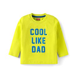 Babyhug Cotton Knit Full Sleeves T-Shirts with Text Print Pack of 3 - Red Blue & Yellow