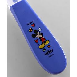 Babyhug Disney Mickey Mouse Silicone Spoons Pack of 2 - Navy Blue