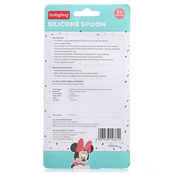 Babyhug Disney Mickey Mouse Silicone Spoons Pack of 2 - Pink