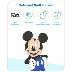 Babyhug Disney Mickey Mouse Easy Grip Hair Brush & Comb - Red