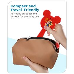Babyhug Disney Mickey Mouse Easy Grip Hair Brush & Comb - Red