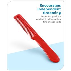 Babyhug Disney Mickey Mouse Easy Grip Hair Brush & Comb - Red
