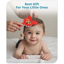 Babyhug Disney Mickey Mouse Easy Grip Hair Brush & Comb - Red