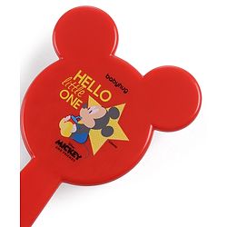 Babyhug Disney Mickey Mouse Easy Grip Hair Brush & Comb - Red