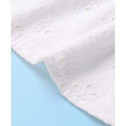 Babyhug Full Sleeves Schifli Top - White