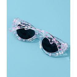 Babyhug Floral Applique Free Size Sunglasses - White