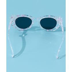 Babyhug Floral Applique Free Size Sunglasses - White