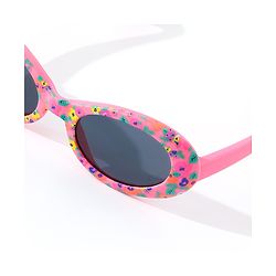 Babyhug Floral Print Free Size Sunglasses - Pink