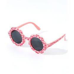 Babyhug Free Size Hearts Print Sunglasses - Pink