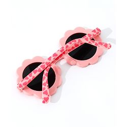 Babyhug Free Size Hearts Print Sunglasses - Pink