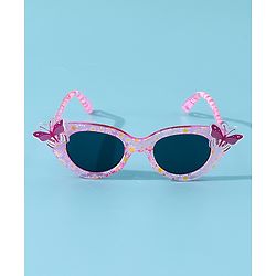 Babyhug Free Size Butterfly Applique Sunglasses - Pink