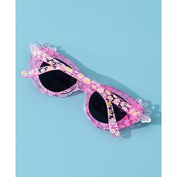 Babyhug Free Size Butterfly Applique Sunglasses - Pink