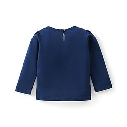 Babyhug Cotton Knit Full Sleeves T-Shirt with Floral & Polka Dots Print Pack of 3 - Navy Blue  Pink & Orange