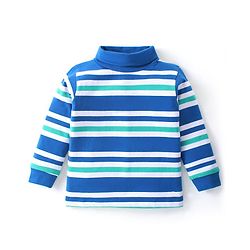 Babyhug Cotton Knit Full Sleeves Skivi T-Shirt with Stripes Print - Multicolor