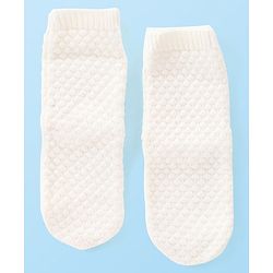 Cute Walk by Babyhug Anti-Bacterial Ankle Length Solid Color Socks Pack of 3 - Red White & Black