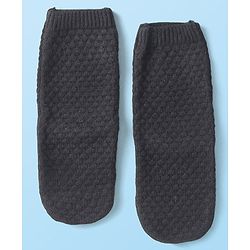 Cute Walk by Babyhug Anti-Bacterial Ankle Length Solid Color Socks Pack of 3 - Red White & Black