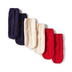 Cute Walk by Babyhug Anti-Bacterial Ankle Length Solid Color Socks Pack of 3 - Navy Red &  White