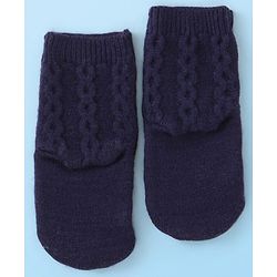 Cute Walk by Babyhug Anti-Bacterial Ankle Length Solid Color Socks Pack of 3 - Navy Red &  White