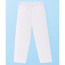 Babyhug Cotton Woven Full Sleeves Schiffli Kurta Pyjama Set - White