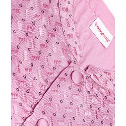 Babyhug Woven Full Sleeves Solid Kurta Pyjama Set With Sequins Embroidered Jacket - Mauve