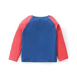 Babyhug Marvel Cotton Knit Raglan Sleeves Night Suit With Spider Man Graphics - Red & Blue