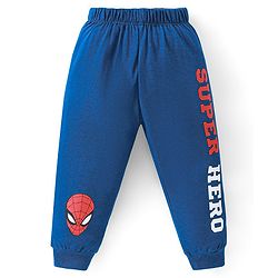 Babyhug Marvel Cotton Knit Raglan Sleeves Night Suit With Spider Man Graphics - Red & Blue