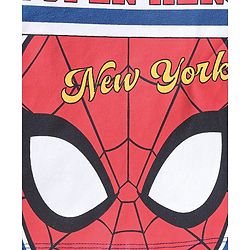 Babyhug Marvel Cotton Knit Raglan Sleeves Night Suit With Spider Man Graphics - Red & Blue