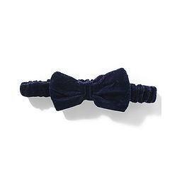 Babyhug Woven Full Sleeves Solid Colour Frock with Stockings & Head Band - Navy Blue
