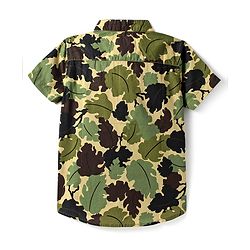 Babyhug Cotton Knit Full Sleeves Tropical Theme Printed Shirt - Green