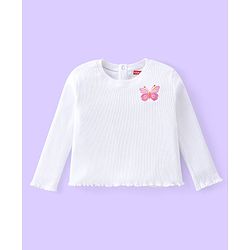 Babyhug Single Jersey Knit Deer Print Jumpsuit with Full Sleeves Inner Top - Navy Blue & White