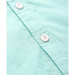 Babyhug Cotton Woven Half Sleeves Shirt with Fox Print - Light Blue