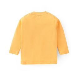Babyhug Cotton Knit Full Sleeves T-Shirts With Giraffe & Construction Vehicles Print Pack Of 3 - Multicolor