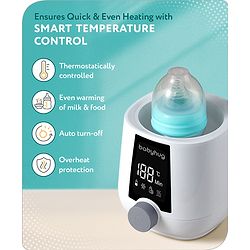 Babyhug 4-in-1 Baby Bottle Warmer cum sterilizer - White