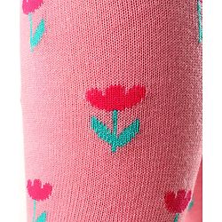 Cute Walk by Babyhug Antibacterial Footie Tights with Floral Design - Pink