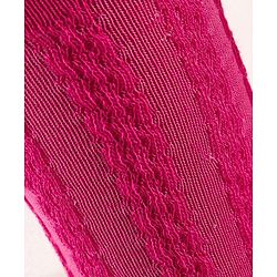Cute Walk by Babyhug Knit Antibacterial Footed Tights Cable Knit Design - Pink