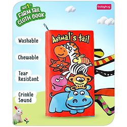Babyhug Animal Tail Cloth Book - English