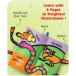 Babyhug Animal Tail Cloth Book - English