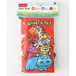 Babyhug Animal Tail Cloth Book - English