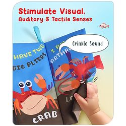 Babyhug Animal Tail Cloth Book - English