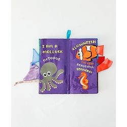 Babyhug Animal Tail Cloth Book - English