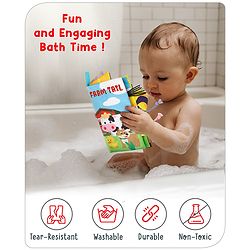Babyhug Animal Tail Cloth Book - English