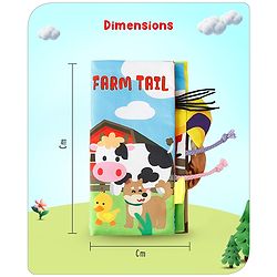Babyhug Animal Tail Cloth Book - English