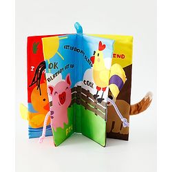 Babyhug Animal Tail Cloth Book - English