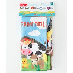 Babyhug Animal Tail Cloth Book - English