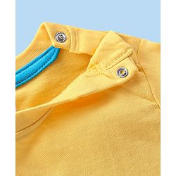 Babyhug Cotton Woven Half Sleeves Shirt With T-Shirt & Denim Shorts Set Safari Adventure Themed - Multicolor