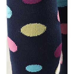 Cute Walk by Babyhug Antibacterial Footie Tights with Unicorn Design - Navy