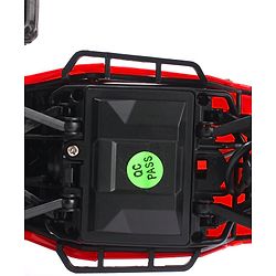 Babyhug Off Roader 1:18 Four Funtions Red Rechargeable Rock Crawler RC Car|Big Rubber Wheels|Range Upto 70 Ft.|Shock Absorbers|BIS certified|Gifting Toy